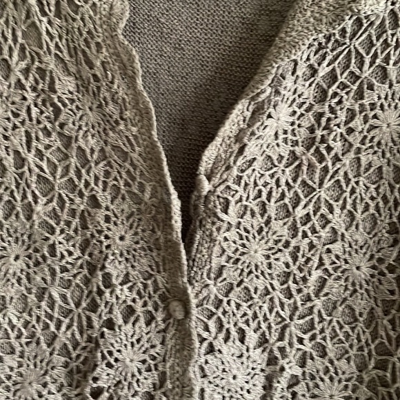 Beautiful Crocheted Look Women’s Sweater/Cardigan - Picture 2 of 15